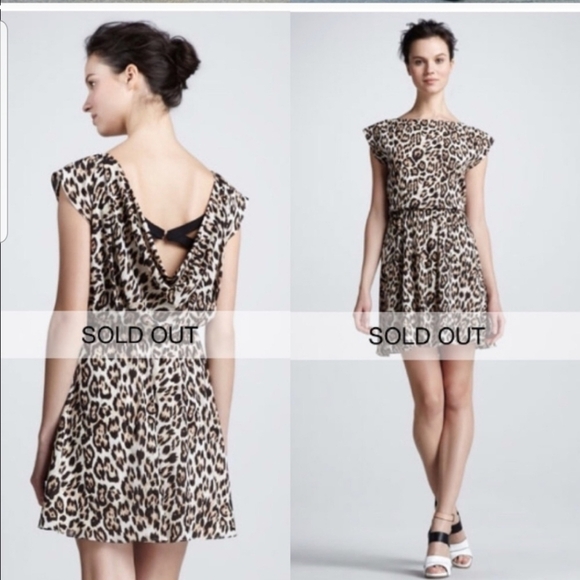 Alice & Olivia Leopard Print Dress Size X-small - Picture 1 of 8